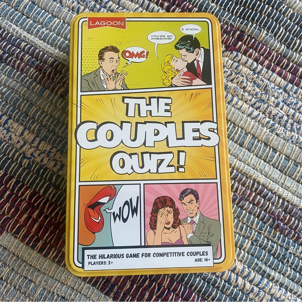 The Couples Quiz Board Game - Yellow